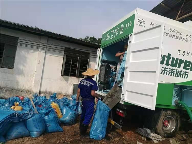 平果工业污泥压干处理