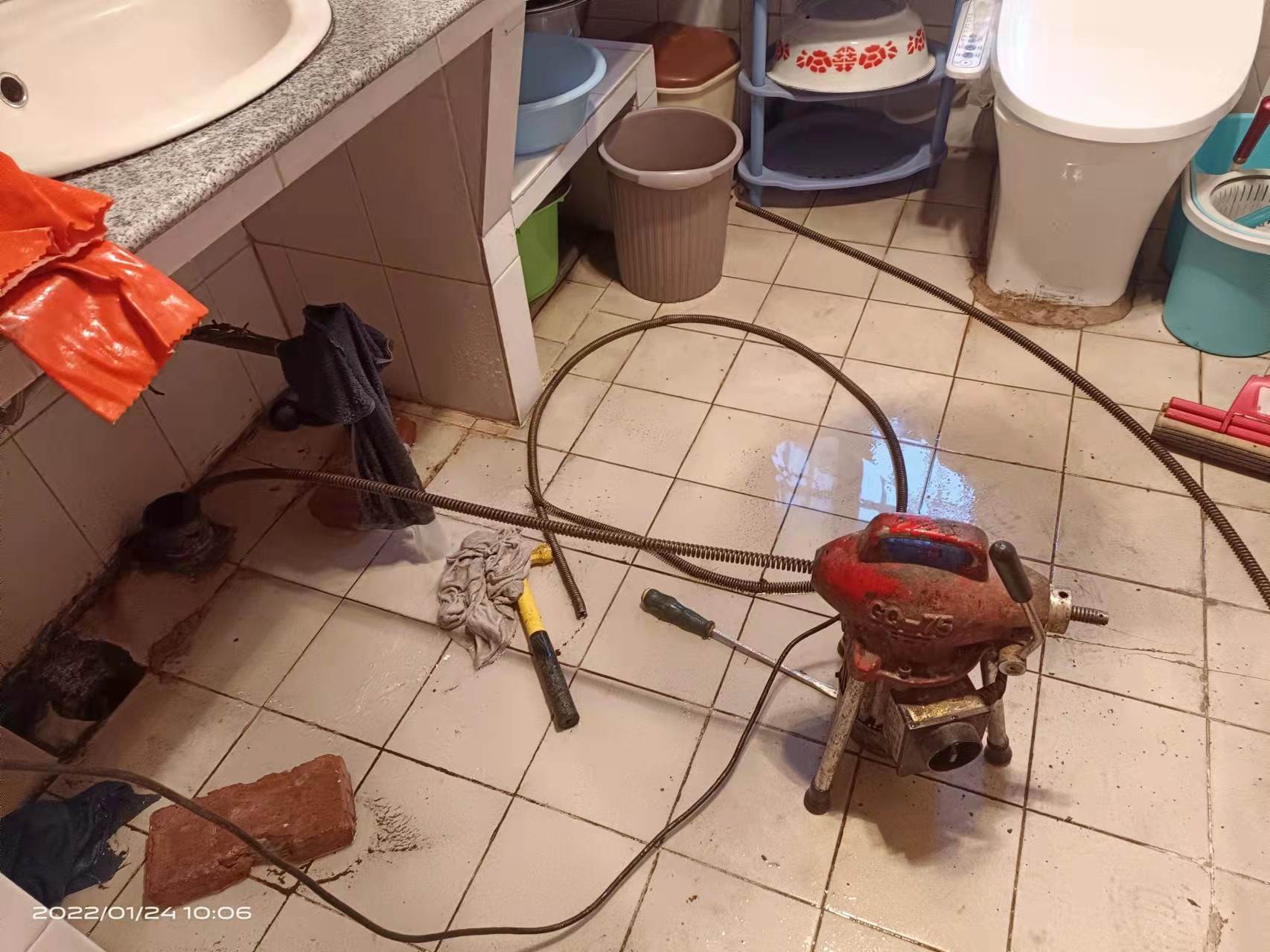 平果疏通厨房下水道，地漏疏通